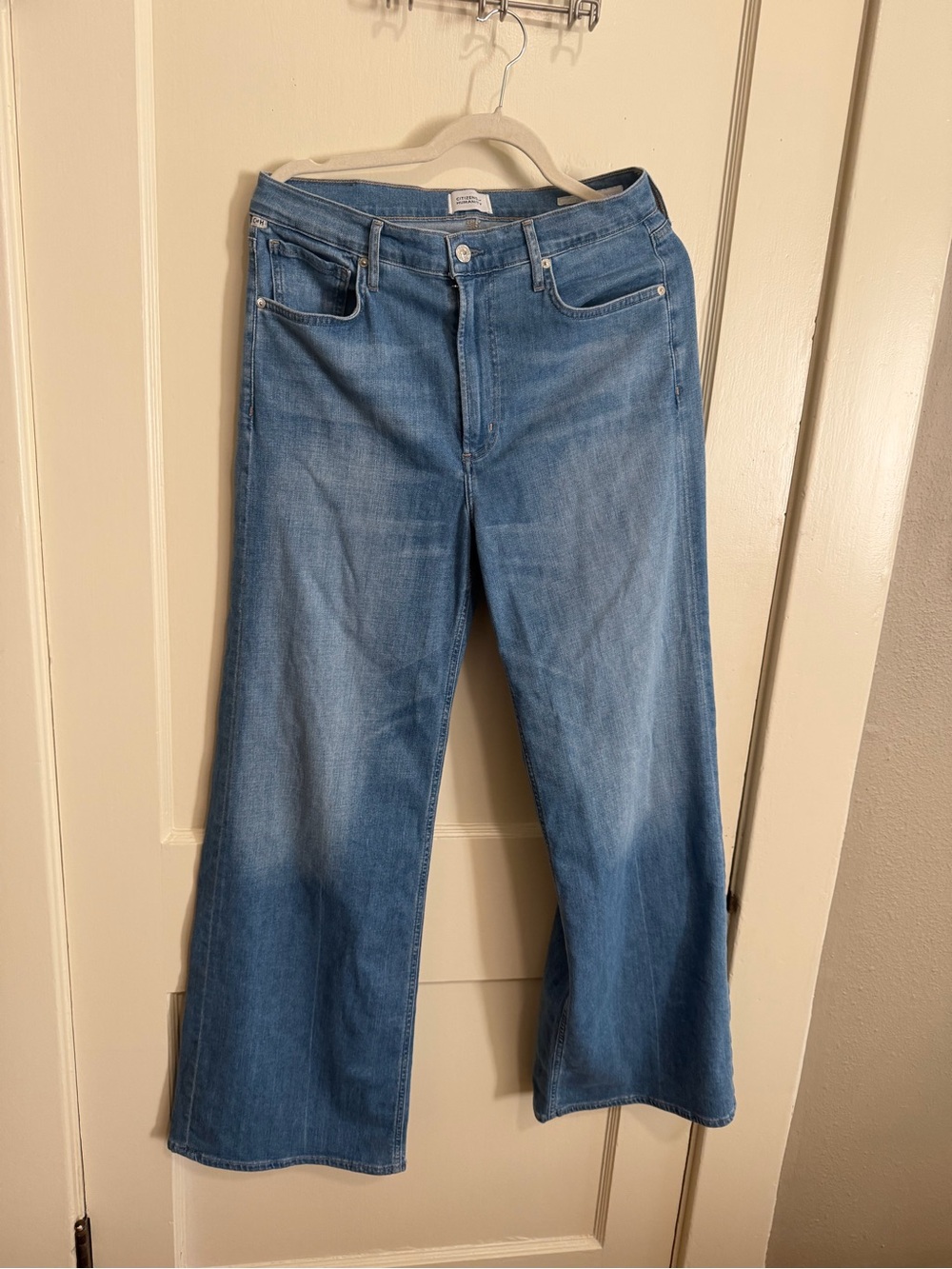 Citizens Of Humanity Light Blue Wide-Leg Jeans